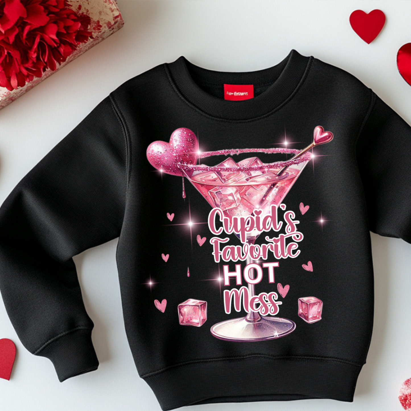 Cupid's Favorite Hot Mess Crewneck