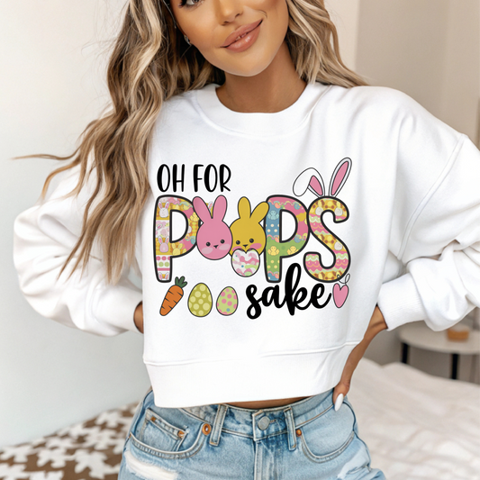 Oh for peep sake Easter bunny crew neck sweatshirt