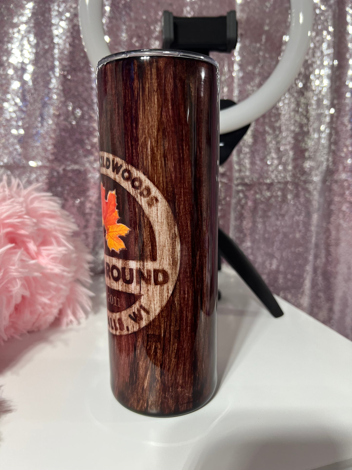 Moody’s Wildwoods Wood Grain Tumbler