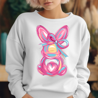 Brushstroke Easter Bunny Crewneck Sweatshirt