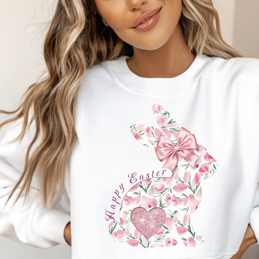 Fancy Easter Bunny Crew neck Sweatshirt